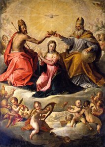The Coronation Of The Virgin — Hans Von Aachen, Mannerism