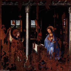 Annunciation — Antonello Di Giovanni Di Antonio (antonello Da Messina), Early Renaissance
