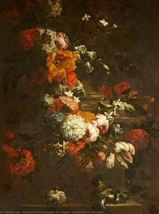 Summer Flowers on a Plinth