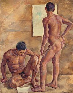 Students In The Studio (nude) — Pyotr Konchalovsky