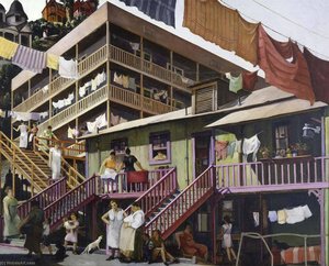 Tenement Flats — Millard Sheets