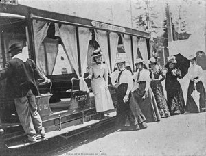 View Of A Tramway At Lima. — Michel Eugène Courret