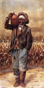 Negro Man With Jug On Shoulder — William Aiken Walker