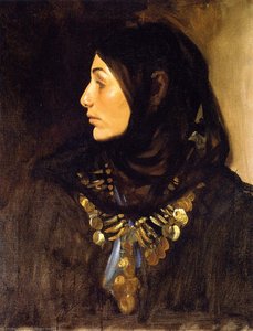Egyptian Woman (also Known As Coin Necklace) — John Singer Sargent, Impressionism