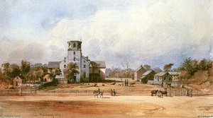 The Church Of New Harmony — Karl Bodmer