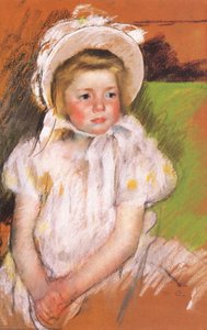 Somone In A White Bonnet — Mary Stevenson Cassatt