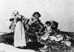 Lo Peor Es Pedir — Francisco José De Goya Y Lucientes