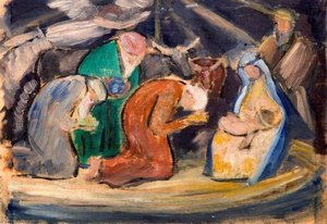The Adoration Of The Magi (recto) — Gertrude Mary Powys
