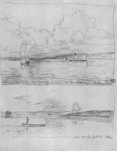At Volga — Isaak Ilyich Levitan