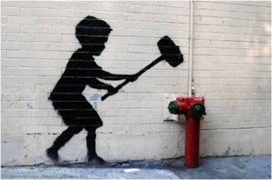 Hammer Boy — Banksy