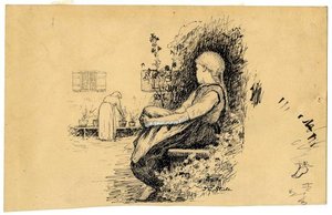 Figure Study Of Girl — Theodore Clement Steele