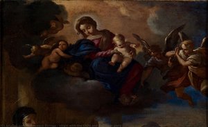 Virgin with the Child and angels in glory