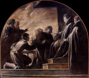 Margherita Gonzaga Receiving the Model of the Church of St Ursula