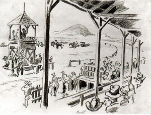 Wyoming Rodeo — Thomas Hart Benton