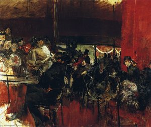 The Red Café — Giovanni Boldini, Impressionism