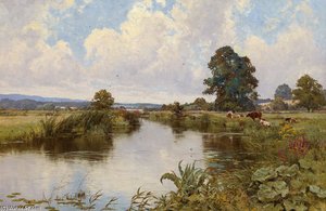 The Rother At Fittleworth — Edward Wilkins Waite