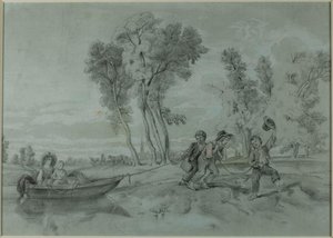 A Country Scene — John La Farge