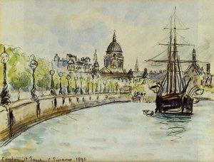 London, St. Paul's Cathedral — Camille Pissarro, Impressionist Landscape