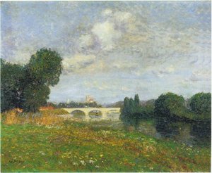 Village By The River — Gustave Loiseau