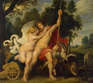 Venus And Adonis — Сэр Пјетр Паул Рубенс, Baroque