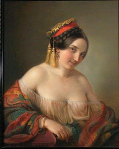 A Gypsy Girl — Friedrich Ritter Von Amerling
