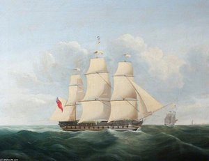 Three-masted Frigate — William John Huggins