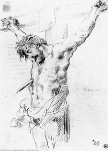 Cristo En La Cruz — Eugène Delacroix