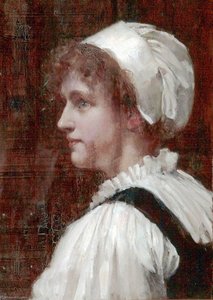 Head Of A Girl In A White Cap — Robert Edward Morrison