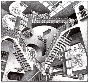Relativity — Maurits Cornelis Escher