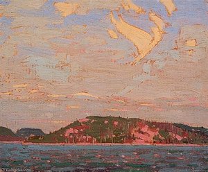 View Over A Lake, Autumn — Thomas Thompson