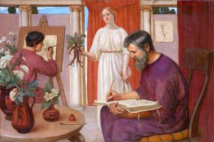 Dioscorides Describing The Mandrake — Ernest Board