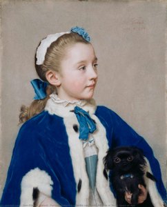 Portrait Of Maria Frederike Van Reede-athlone At Seven Years Of Age — Jean-étienne Liotard
