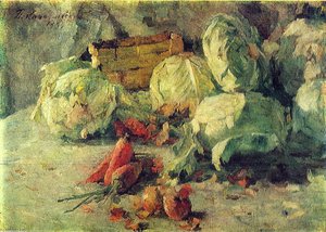 Still Life With Cabbage — Pyotr Konchalovsky