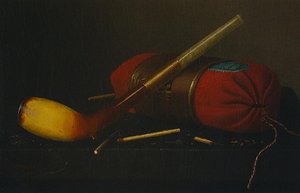 Still Life With Pipe And Book — William Michael Harnett