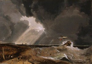 Saving The Crew And Passengers From The Brig 'providence', Wrecked Off Winterton