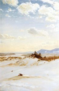 Winter Scene, Olana — Frederic Edwin Church