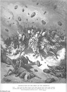 The Army Of The Amorites Is Destroyed — Gustav Dore, Romanticism
