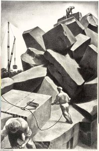 Granite For Monuments — Louis Lozowick