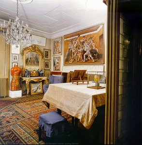 Boschi Di Stefano Home: Living Room — Gabriele Carelli, Romantic Landscape Painting