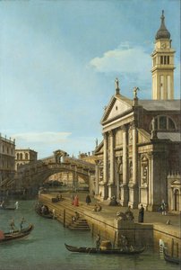 Capriccio: The Rialto Bridge And The Church Of S. Giorgio Maggiore — Canaletto