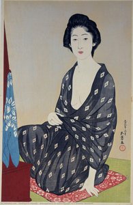 Natsugoromo No Onna (woman In A Summer Garment) — Hashiguchi Kiyoshi, Ukiyo-e Tradition