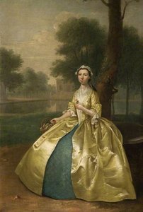 Portrait Of A Woman In Gold — Arthur William Devis