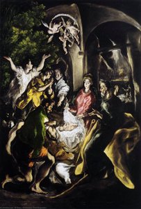 The Adoration Of The Shepherds — El Greco, Mannerist Expressionism