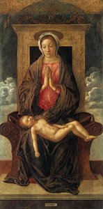 Madonna Enthroned Cherishing The Sleeping Child — Giovanni Bellini