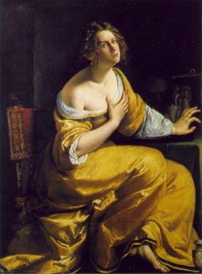 Maria Magdalena Im Ekstase — Artemisia Gentileschi, Baroque Realism
