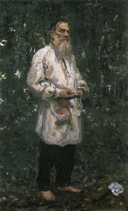 Leo Tolstoy Barefoot — Ilya Yefimovich Repin