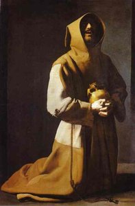 St. Francis Kneeling — Francisco De Zurbarán, Baroque Style