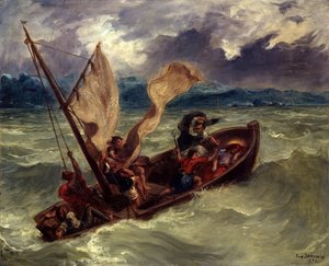Christ Auf Dem See Genezesee — Eugène Delacroix
