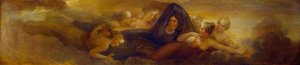 Night, With The Pleiades (library Dining Room Ceiling Painting, 4 Of 6) — Henry Howard