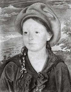Portrait Of A Young Girl, (painting) — George De Forest Brush